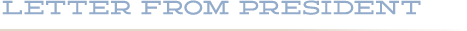 Letter From President